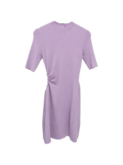 Maje rib-knit cut-out dress Purple RFCPUHKCL768969W
