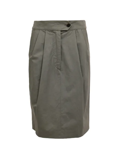 Dries Van Noten Pre-Owned pleated knee-length skirt Green RFCPUGBCL767799W