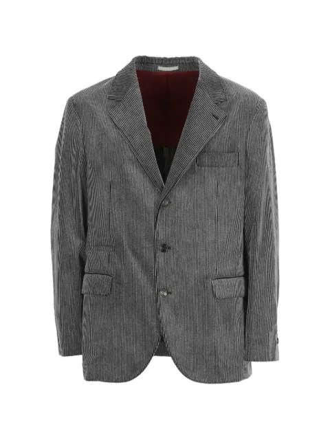 Brunello Cucinelli corduroy single-breasted blazer Grey MV4507BTDC022