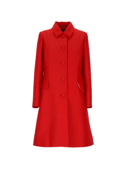 Lorena Antoniazzi flared single-breasted coat Red A2627CP27A5400