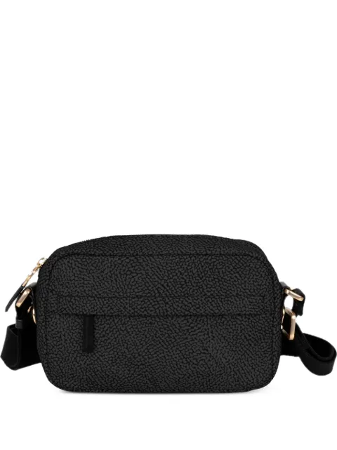 Borbonese O.P. print cross body bag Black 91010343X95