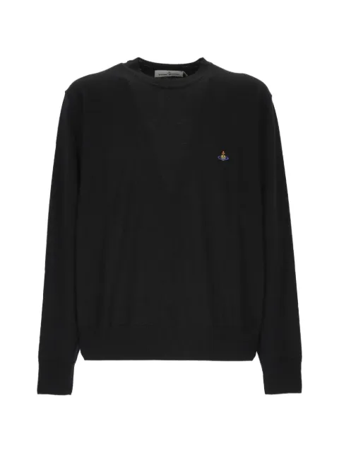 Vivienne Westwood Orb-embroidered sweater Black 27010012Y005EN401