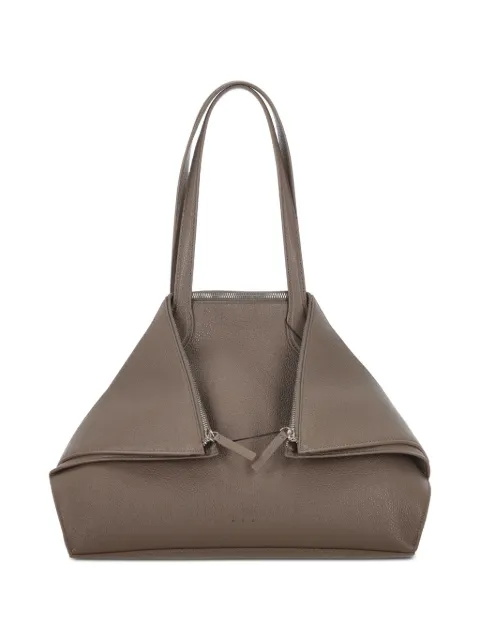 Aesther Ekme Fold grained-leather shoulder bag Neutrals 03FW26FLDL100L06256