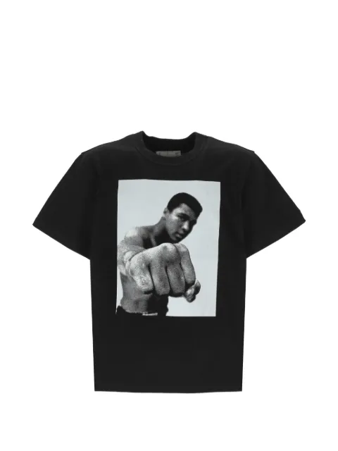 sacai Muhammad Ali graphic-print T-shirt Black 2601156