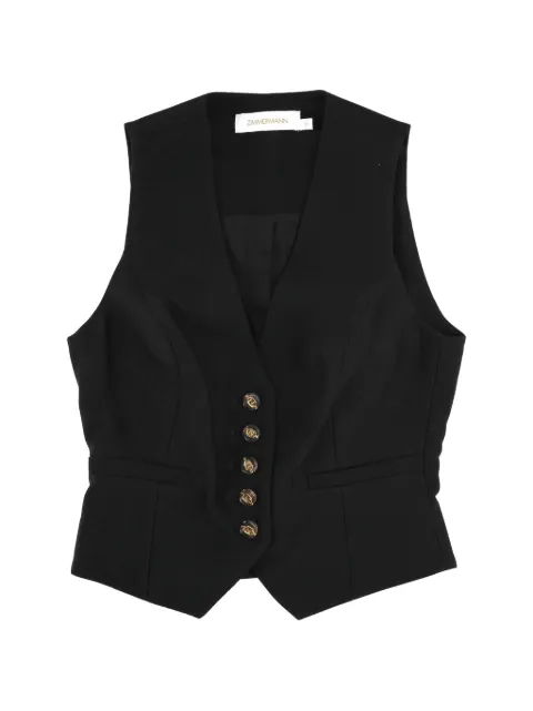 ZIMMERMANN button-up waistcoat Black 2948JF261BLK