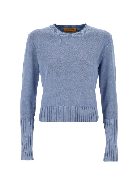 Guest In Residence ribbed-knit crew-neck sweater Blue W45630JH