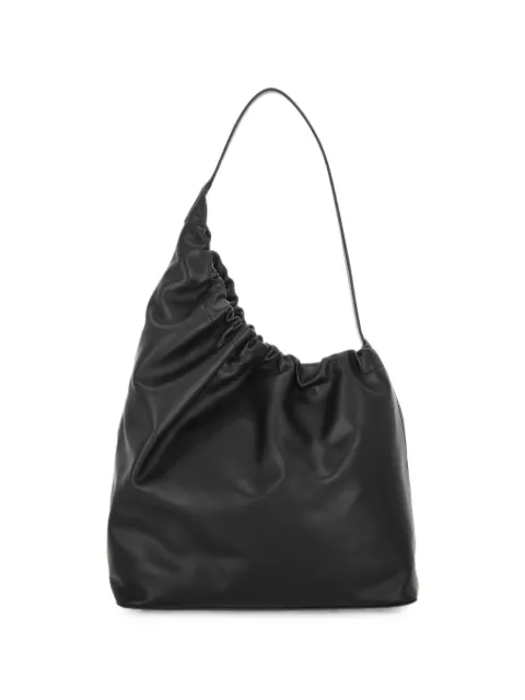 Aesther Ekme Demi Lune Cloud ruched leather shoulder bag Black 05CODEC100L33101