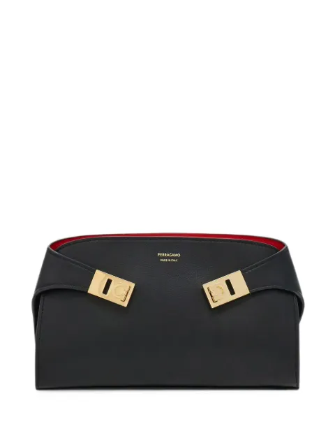 Ferragamo Hug mini bicolor crossbody bag Black 774628