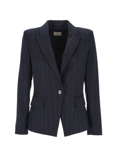 EMME pinstripe-pattern blazer Blue 2625046201200353001