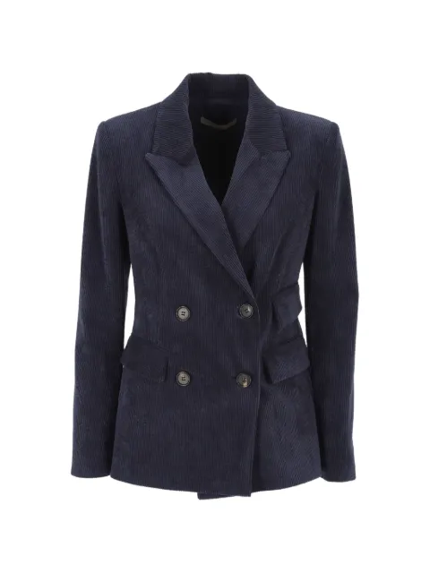 D.Exterior corduroy double-breasted jacket Blue 6393517BLU