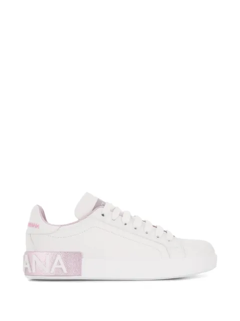 Dolce & Gabbana calfskin nappa Portofino sneakers White CK1544AX61587587