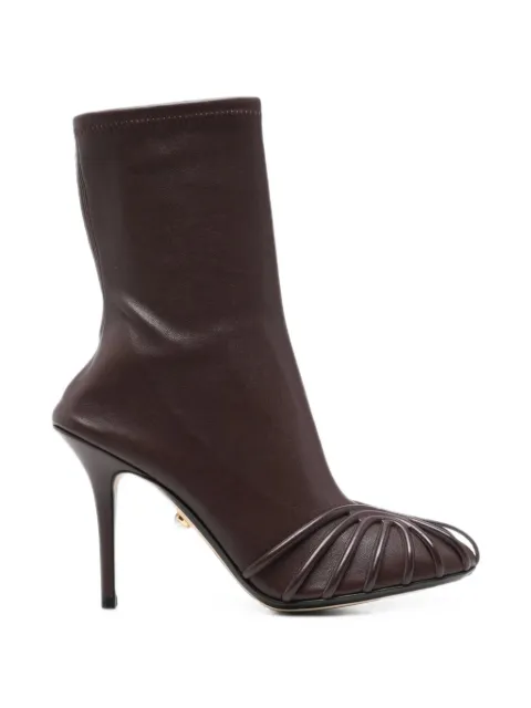 Alevì Karen caged-detail ankle boots Brown L26S70041044301BORDEAUX