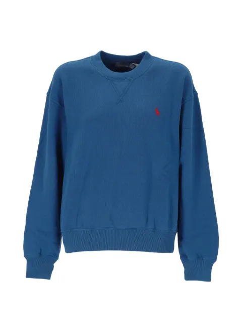Polo Ralph Lauren logo-embroidered crew-neck sweatshirt Blue 211971697509