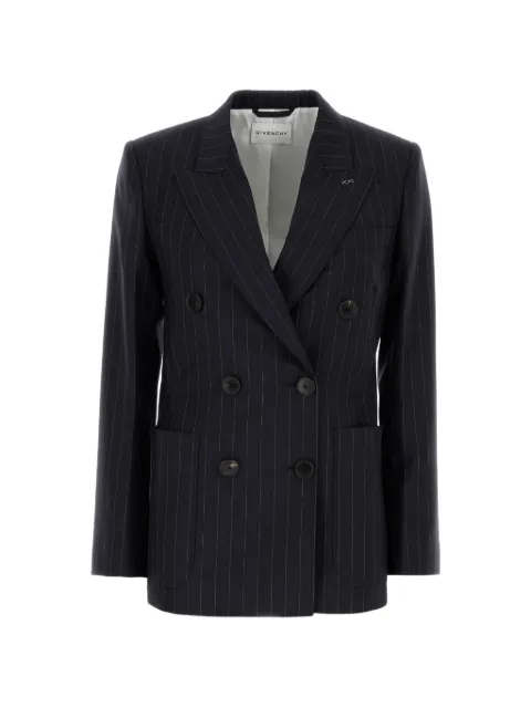 Givenchy pinstripe double-breasted jacket Blue BW30QW16UQ
