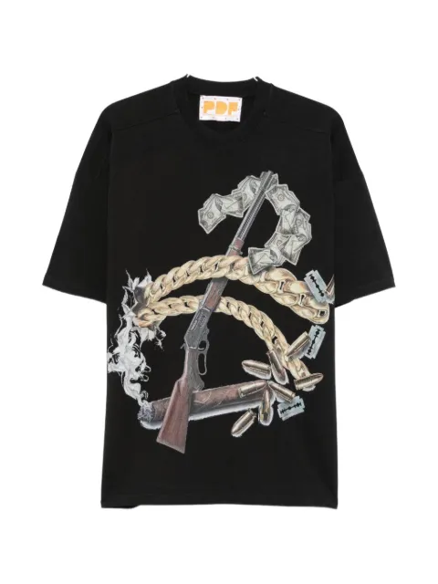 PDF graphic-print t-shirt Black DFM54047TJ101GR01CBLACK