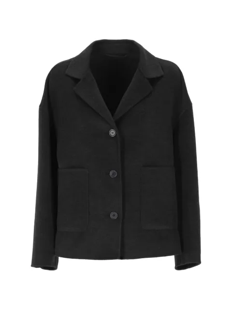 Marella button-up patch-pocket jacket Black 2625086011200500F011