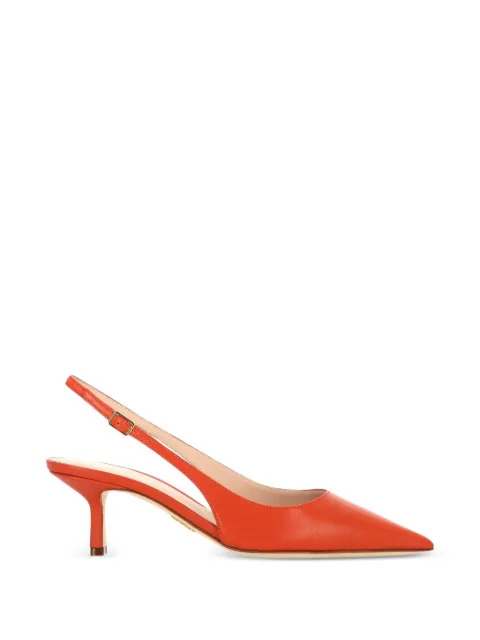 Rodo pointed-toe slingback pumps Orange S0124201270549