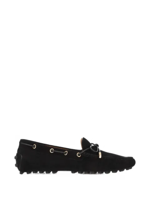 Tod's bow-detail suede loafers Black XXW22L05030D8W