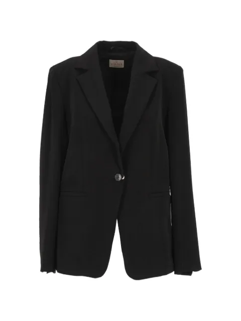 EMME single-breasted notched-lapels blazer Black 2625046131200530004