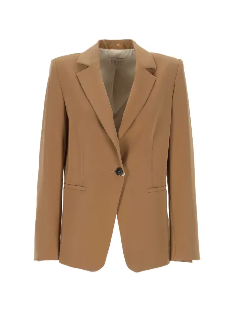 EMME single-breasted notched-lapel blazer Neutrals 2625046131200530001