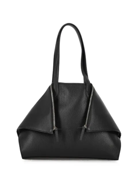 Aesther Ekme Fold grain-leather shoulder bag Black 03FW26FLDL100L06195