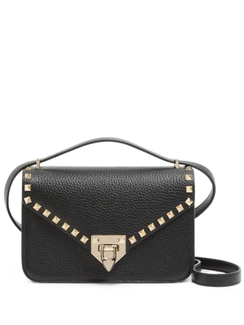 Valentino Garavani Valentino Garavani Rockstud small shoulder bag in grainy calfskin Black 9W2B0T76VSF0NO
