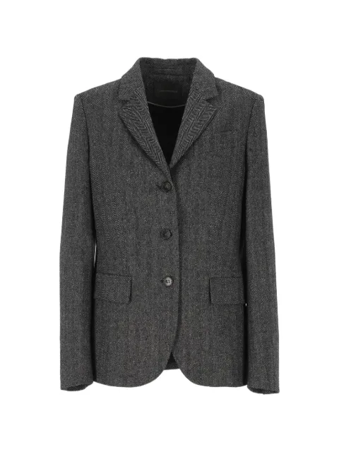 Lorena Antoniazzi herringbone-pattern blazer Grey A2648GA09G5044