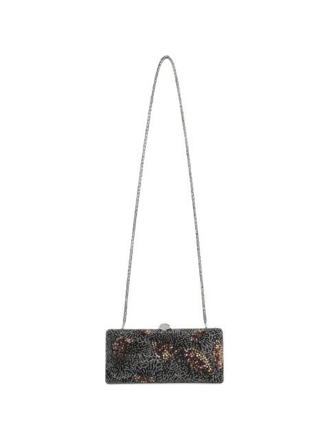 Rodo crystal-embellished clutch shoulder bag Black B0854704100900