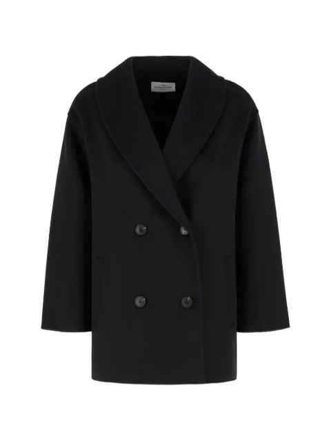 THE DYNAMIS STUDIO double-breasted wool coat Black DS90F26NOIR