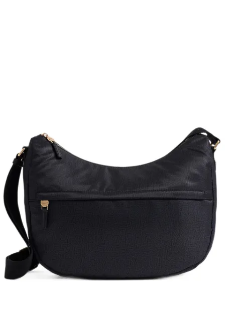 Borbonese graffiti-print shoulder bag Black 91010341X95