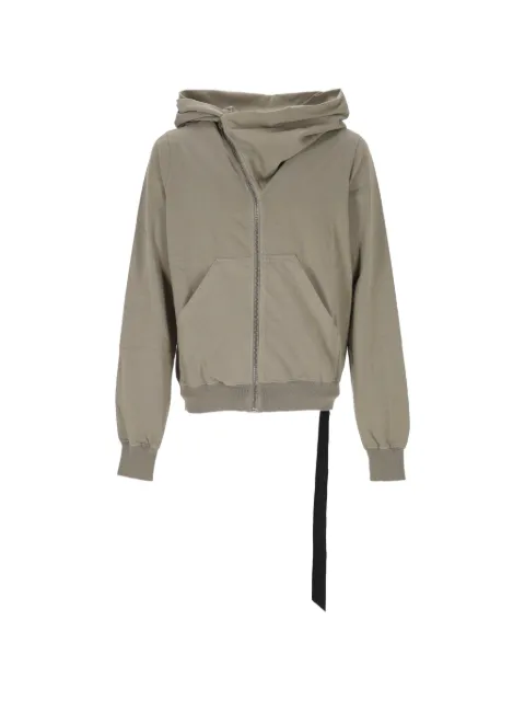 Rick Owens DRKSHDW asymmetric zip-up hoodie Grey DU02F6286RIG59