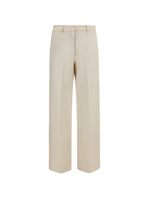 Forte Forte straight-leg belt-loop trousers Neutrals 15030