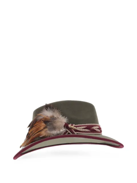 ALEXIA ÁLVAREZ DE TOLEDO feather-detail hat Green ALA9