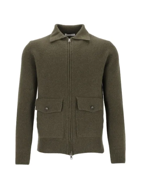 Al Duca D’Aosta 1902 zip-up pocket-detail cardigan Green LG1558