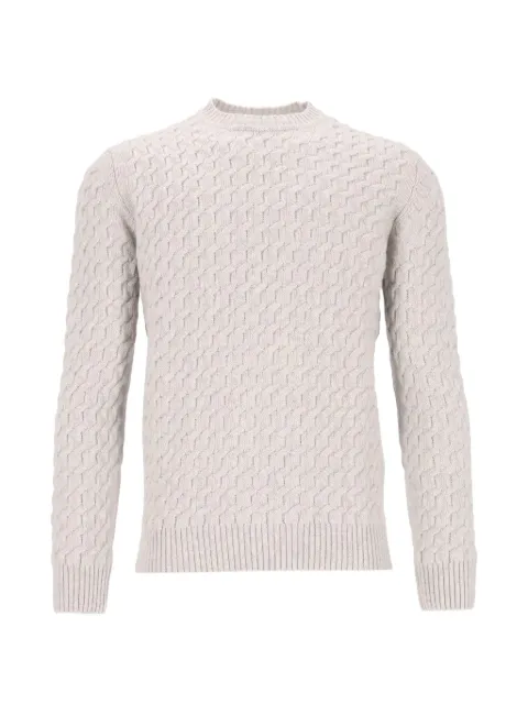 Al Duca D’Aosta 1902 cable-knit crew-neck sweater Grey LG1509