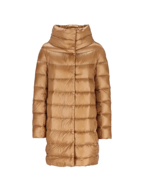 Herno quilted funnel-neck coat Neutrals PI0177DIC12017Z