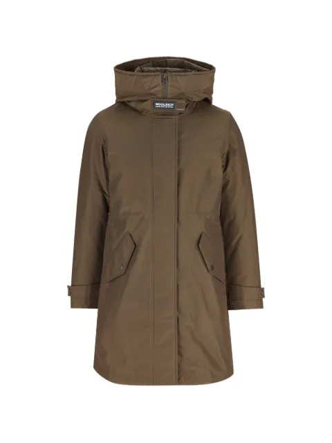 Woolrich hooded quilted parka coat Green CFWWOU1105FBUT0001DAG