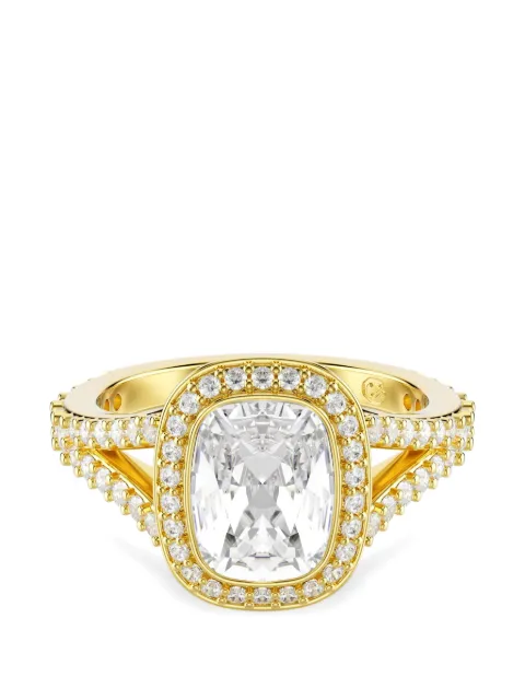 Swarovski Una Angelic cushion-cut crystal-embellished ring Gold 5762626