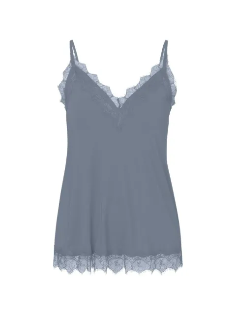 Rosemunde Billie lace-trim top Blue 4217
