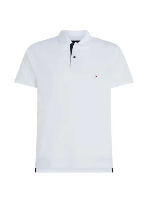 Tommy Hilfiger logo-embroidered piqué polo shirt White MW0MW34753