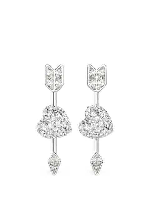 Swarovski Idyllia crystal heart-motif earrings Silver 5749602CRYRHS