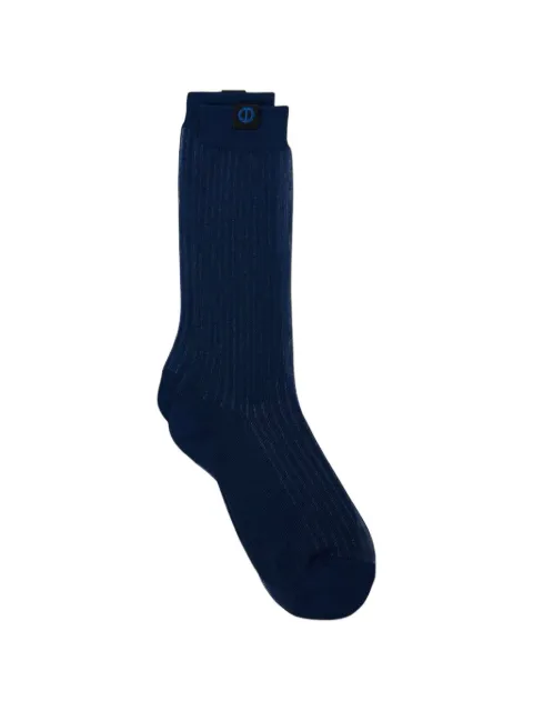Iceberg ribbed-knit logo-patch socks Blue 63026955