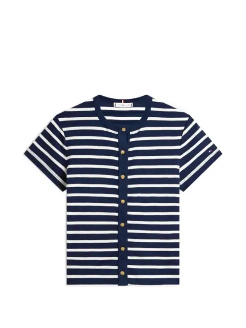 Tommy Hilfiger striped button-down T-shirt Blue FWW0WW48709