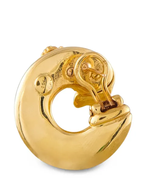 Carrera Y Carrera diamond elephant hoop earrings Gold CA04080426