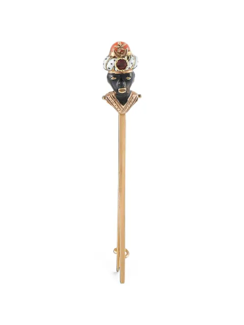 LB Exclusive onyx and enamel stick pin Gold MF23080426
