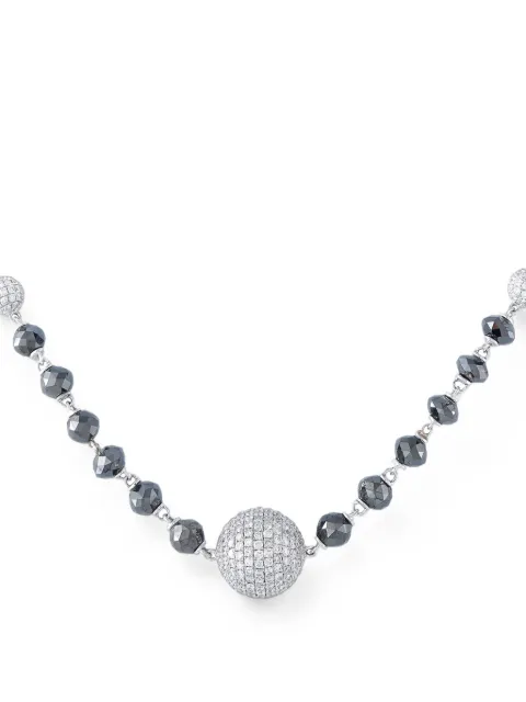 LB Exclusive black diamond necklace Silver MF09080426