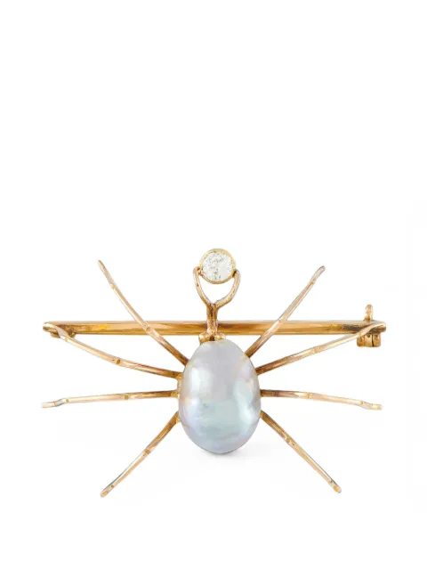 LB Exclusive baroque pearl and diamond brooch Gold MF30080326