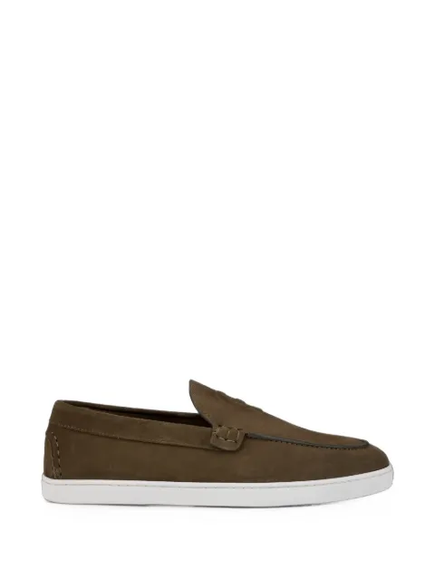 Christian Louboutin NeoCL Boat logo-debossed loafers Brown 3260419