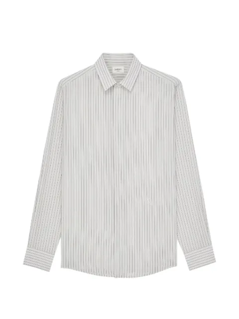 Saint Laurent pinstripe long-sleeve shirt White 859786Y2N19