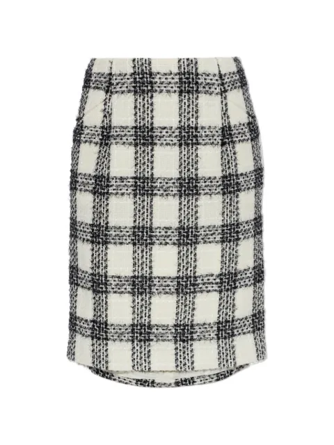 VETEMENTS tweed midi skirt Black WH27SK027WC0